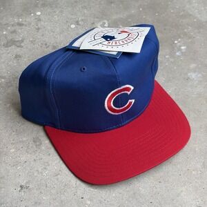 Vintage Chicago Cubs Twins Enterprise Snapback Hat MLB Deadstock NWT Two-Tone